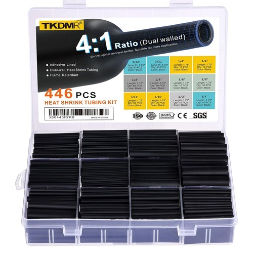 446 pcs heat shrink - heat, tubing