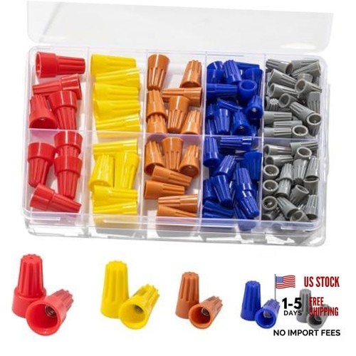 122 pcs wire connectors nuts - wire,
