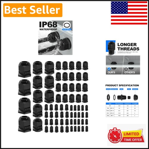 72pcs waterproof cable - waterproof, glands